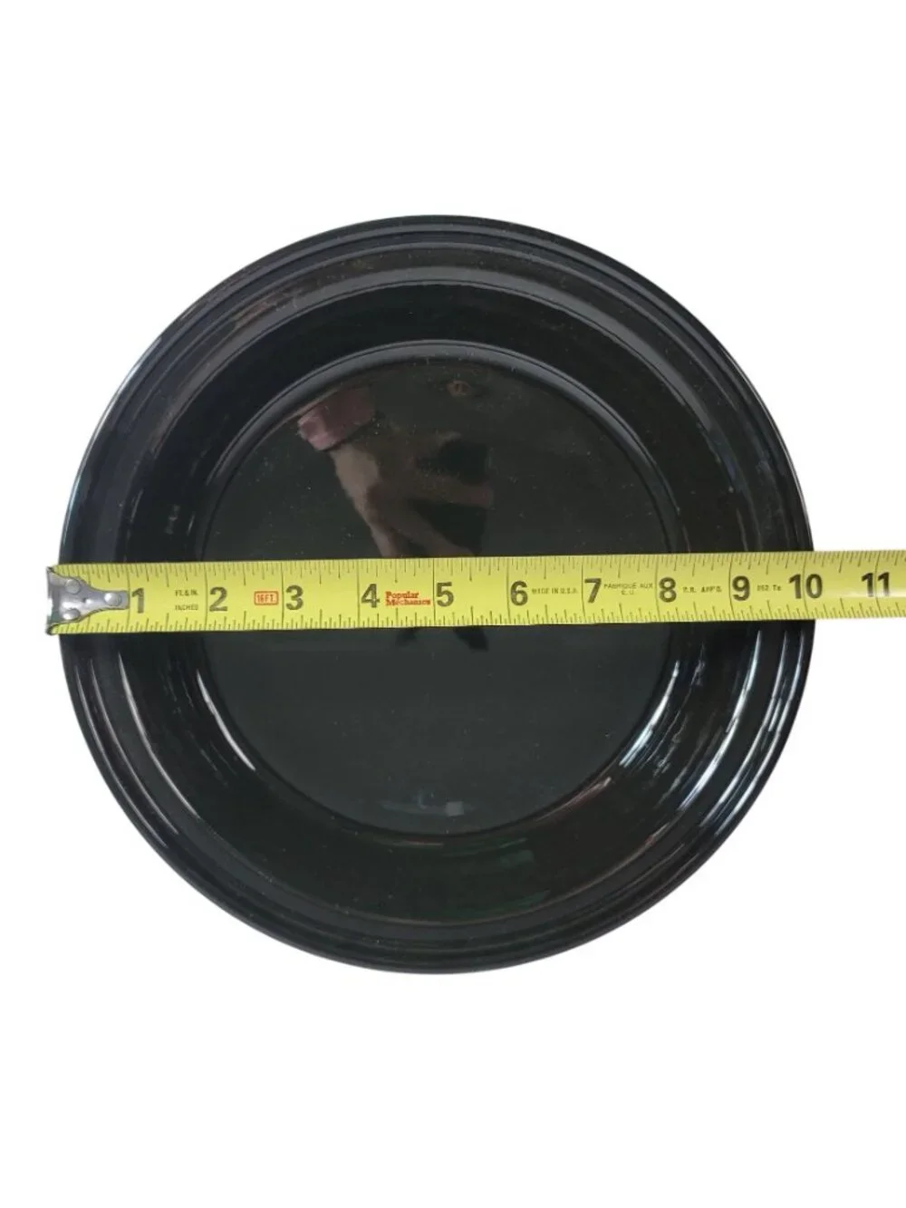 Fiesta Pie Baker Dinnerware Homer Laughlin Black #487 10 1/8